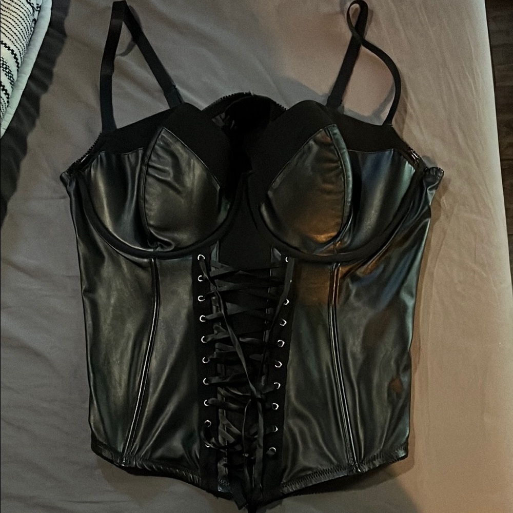 Torrid Curve Black Lace-Up Corset Top